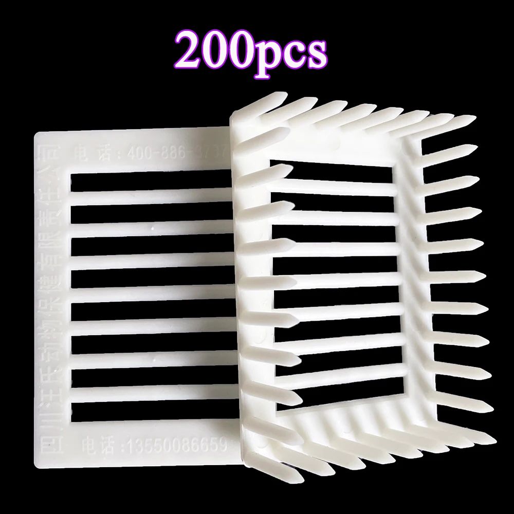 

200 шт. оптовая продажа пластиковых отжимных гребней в клетку для меда изоляция большого пространства Ловец для осмотра тюремное воспитание пчелы инструменты