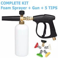 High Pressure Washer PA Foam Pot 1/4" Quick Plug Universal Spray Gun Household Snow Foam Cannon Nozzle Car Washing Water Gun 1