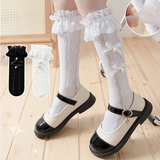 여름철의 귀여운 액세서리: 로리타 레이스 양말
