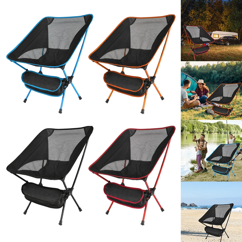 Folding Camp Lightweight & Durable Outdoor Backrest Seat Stool for Camping,