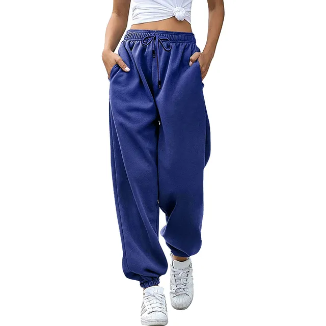 Womens Pants Casual Work Bottom Sweatpants Joggers Pants Workout High Waisted Yoga Pants With Pockets Pantalones De Mujer 2
