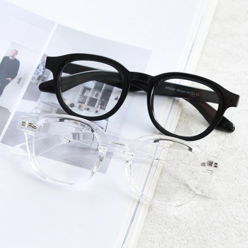 Swanwick tr90 quadratische Brille für Männer leichte Retro Brille Rahmen Frauen Vintage transparente graue klare Linse Spektakel – Detail 1
