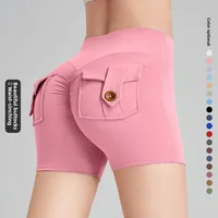 اليوغا السراويل للنساء جيب Scrunched بعقب الصالة الرياضية طماق عالية الخصر رفع الجوارب مثير الغنيمة السراويل الرياضية اللياقة البدنية 3