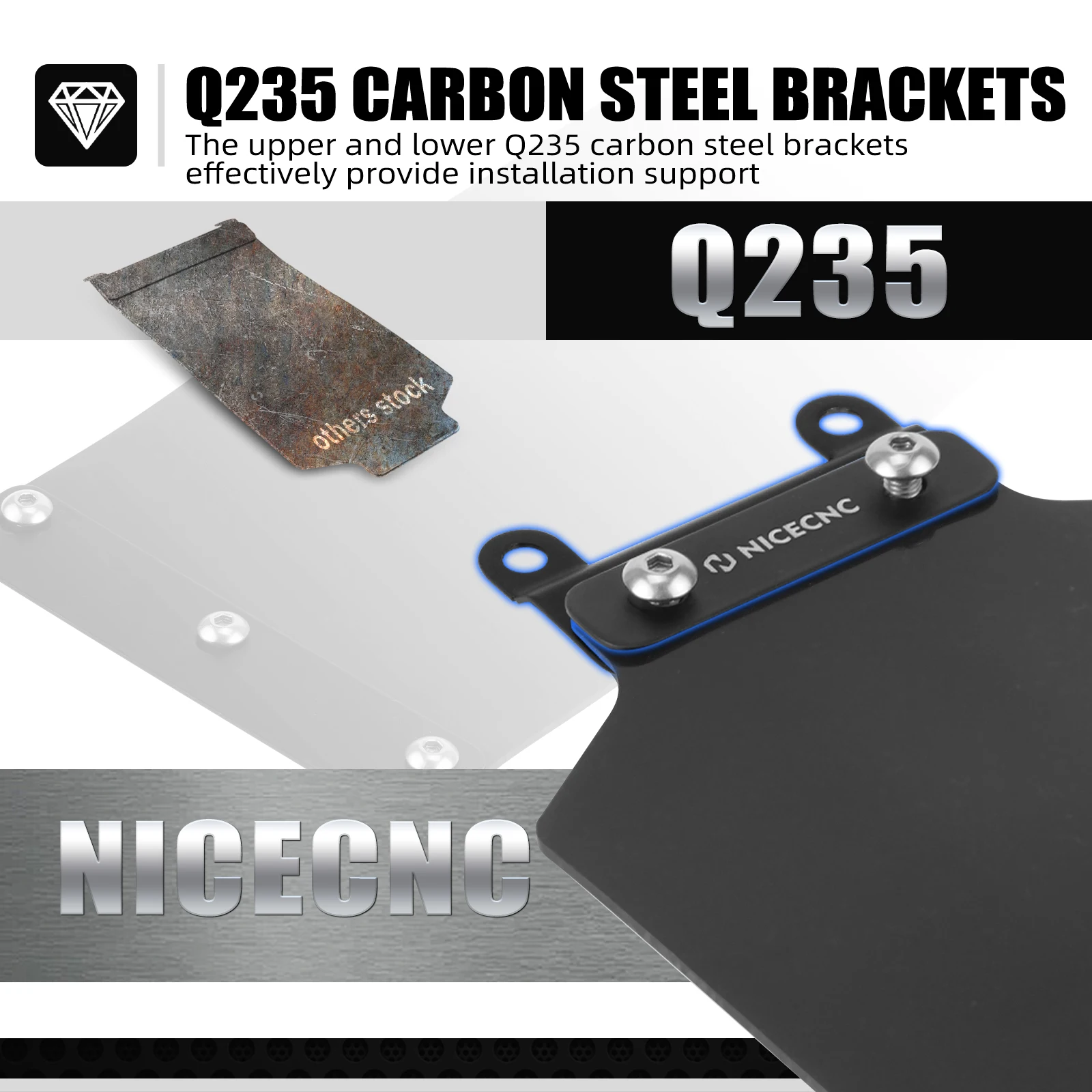 NICECNC Für 2025 2024 Surron Light Bee X S L1E Surron Ebike Kennzeichenhalter Rücklicht Halterung Hinten Stoßdämpfer Kotflügel Kit – Detail 25