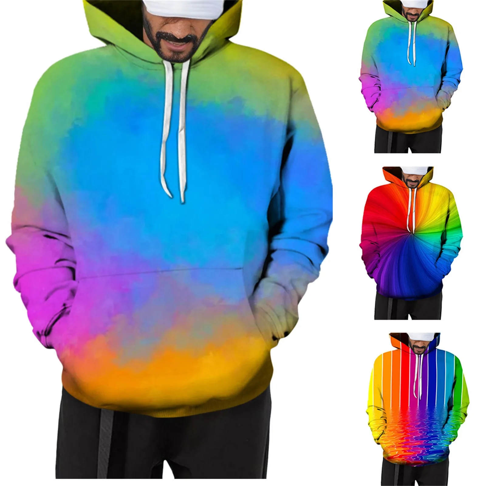 Рисунок 4 - Толстовка Y2k мужская с радужным принтом