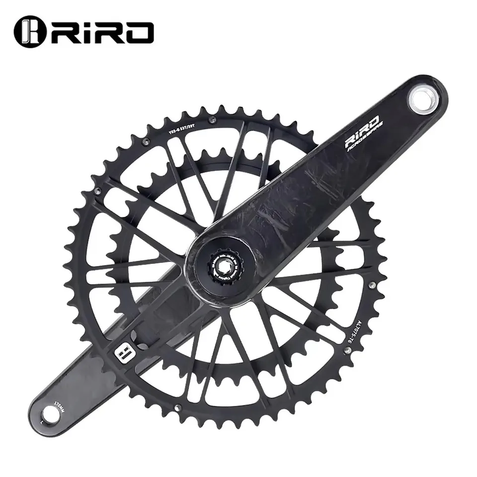 Riro クランクアームセット カーボン Amazon | AGESS RIRO ロードバイククランクセット 46T 48T 50T