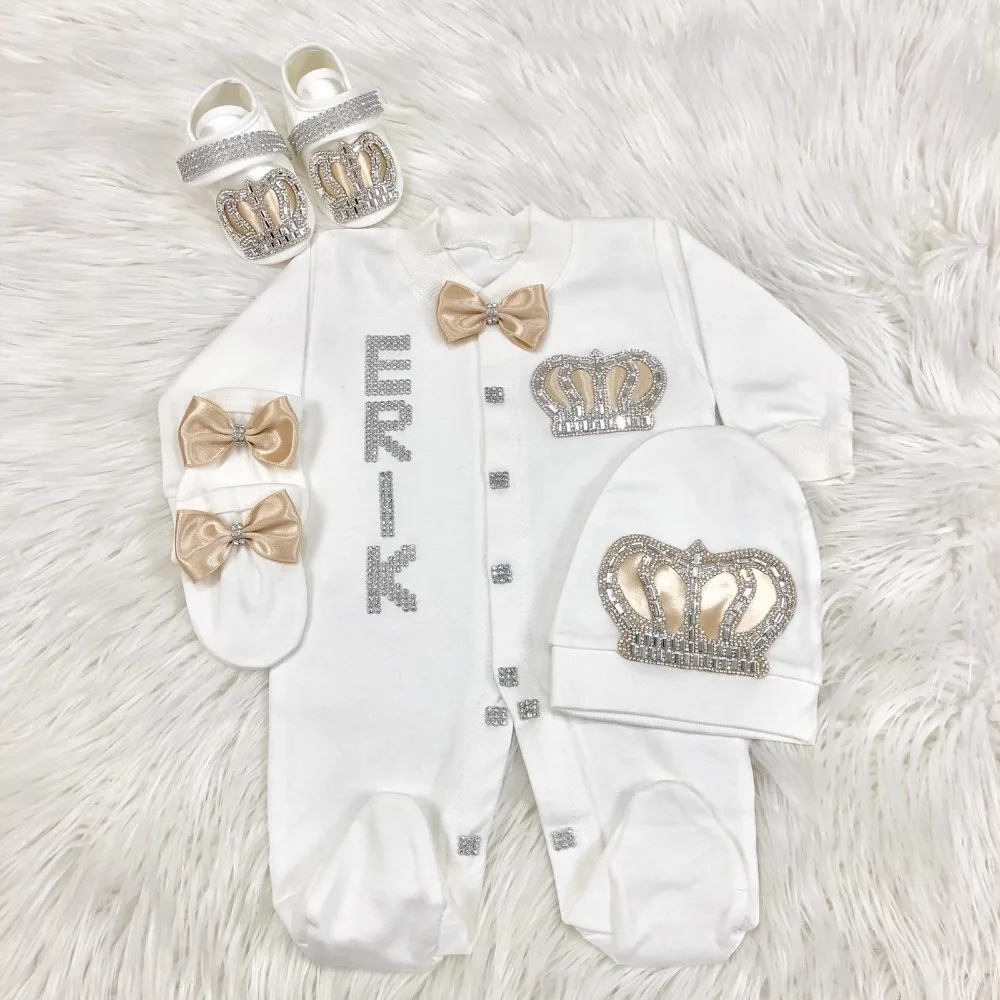 Gajaous 5PCS Neonato 0-3M Ragazzi Ragazze Bambino Cotone Crescere Abbigliamento Set Cappello Pantaloni Completo Playsuit Outfit