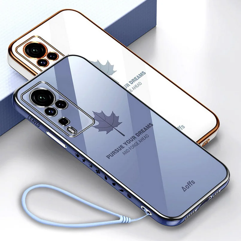 

Чехол с Кленовым листом для VIVO X70 Pro X60 X50 X30 IQOO 8 Pro 7 NEO 5 3 Z3 Z1X VIVO Y97 S9, Мягкий защитный чехол из ТПУ для камеры