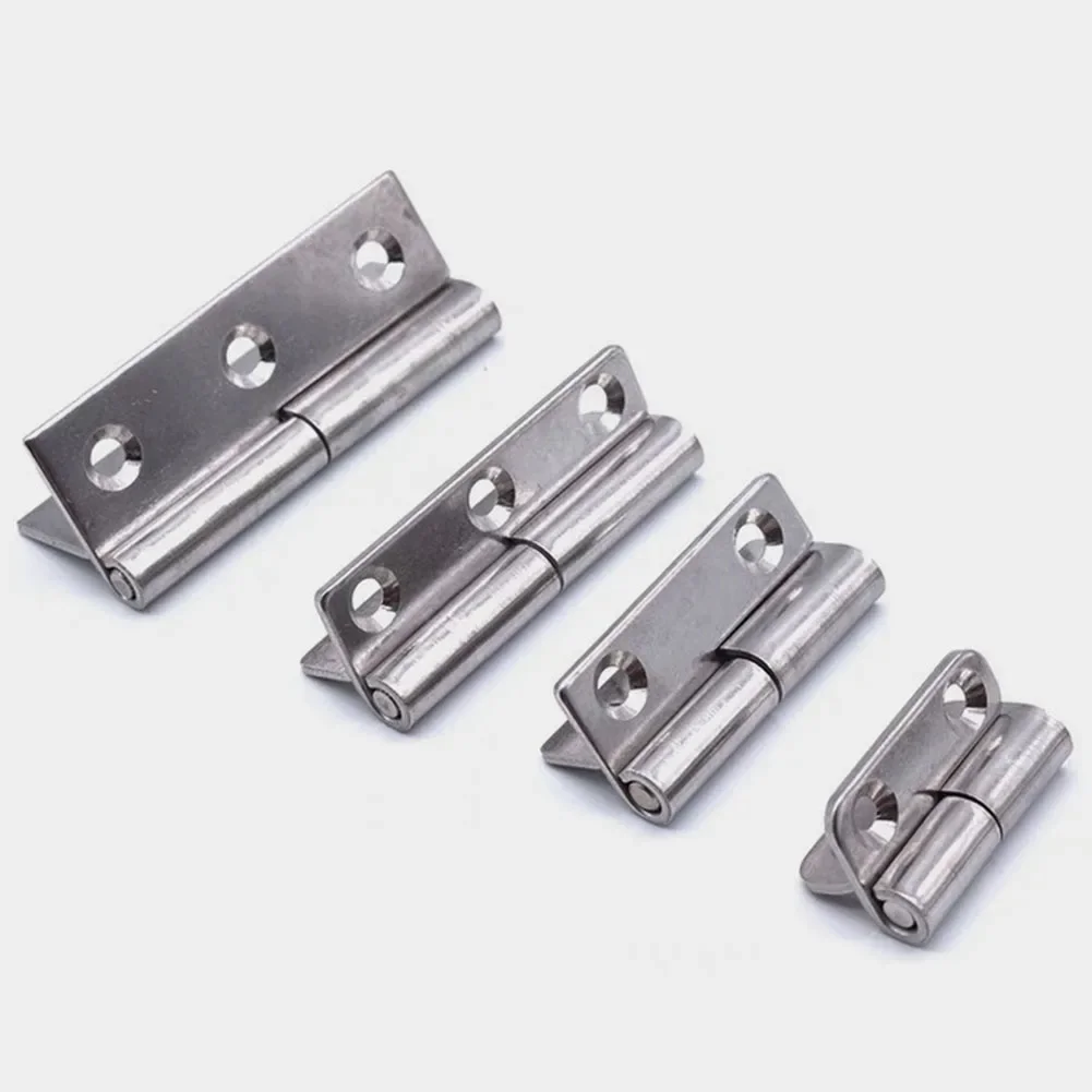 Detachable Hinge 2/2.5/3/4 Inch Stainless Steel Flag Shape Hinge For Aluminum Door Bathroom Slip Joint Removable Hardware stainless steel hinges door hinges