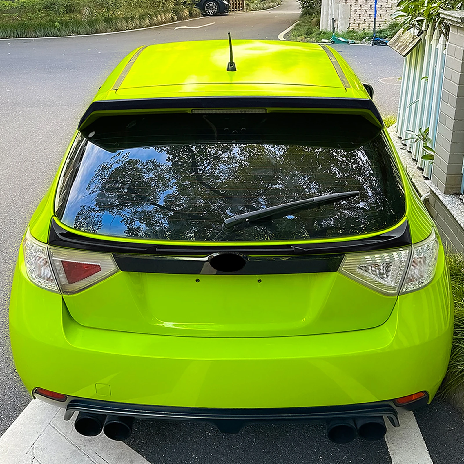 Auto Tetto Spoiler Tronco Coda Ala Superiore Labbro Posteriore Per Subaru Impreza GRB WRX STI Hatchback 2008-2014 - immagine 6