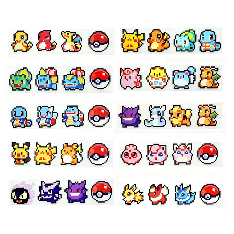 Retro Pixel Squirtle Waterproof Stickers for Collectibles and More
