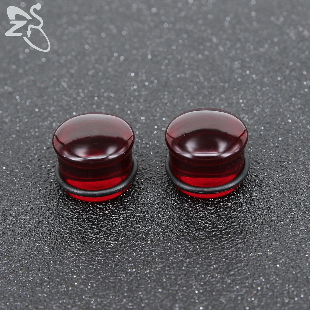 Glass Ear Plug And Tunnel 5-16mm Ear Expander Stercher Gauges Flare Flesh Expander Body Piercing Jewelry 2pcs/lot