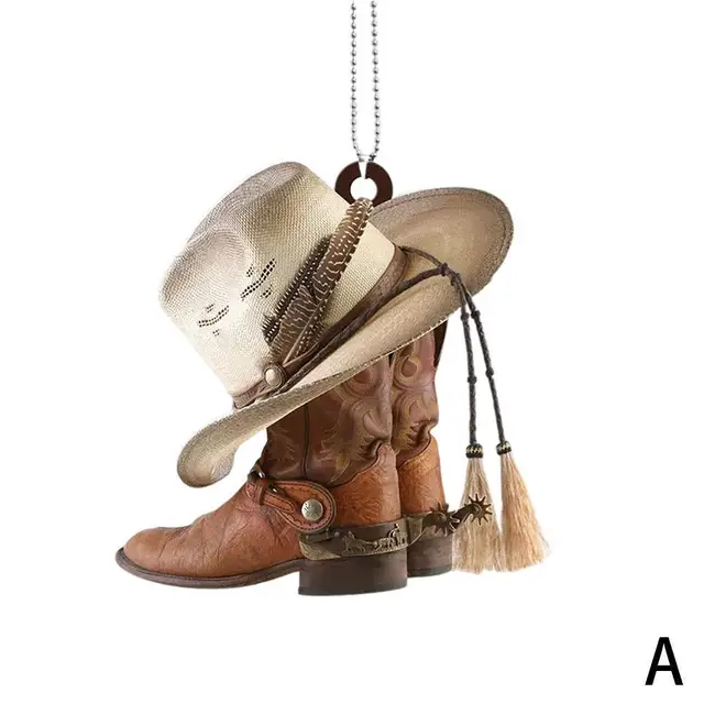 Personalized Cowboy Boots Hat Car 