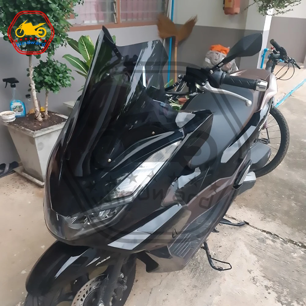 Parabrisas modificado de alta modificación para motocicleta, accesorio para HONDA PCX160, 2019, 2020, 2021, PCX 2022, 19-22