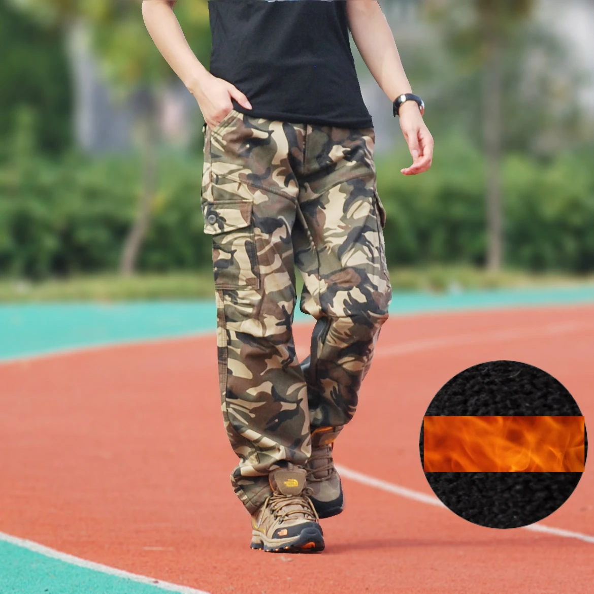 Pantalones Cargo de terciopelo hombre, ropa de camuflaje, militar, táctico, de combate, de invierno|cargo pants military|cargo military styletactical trousers - AliExpress