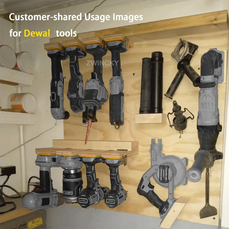 For Dewal/Milwaukee 14.4/18V/20V Battery Tools Machine Holder Tool Storage Rack Wall Mount Tool Bracket Fixe Device Tool Holder 4
