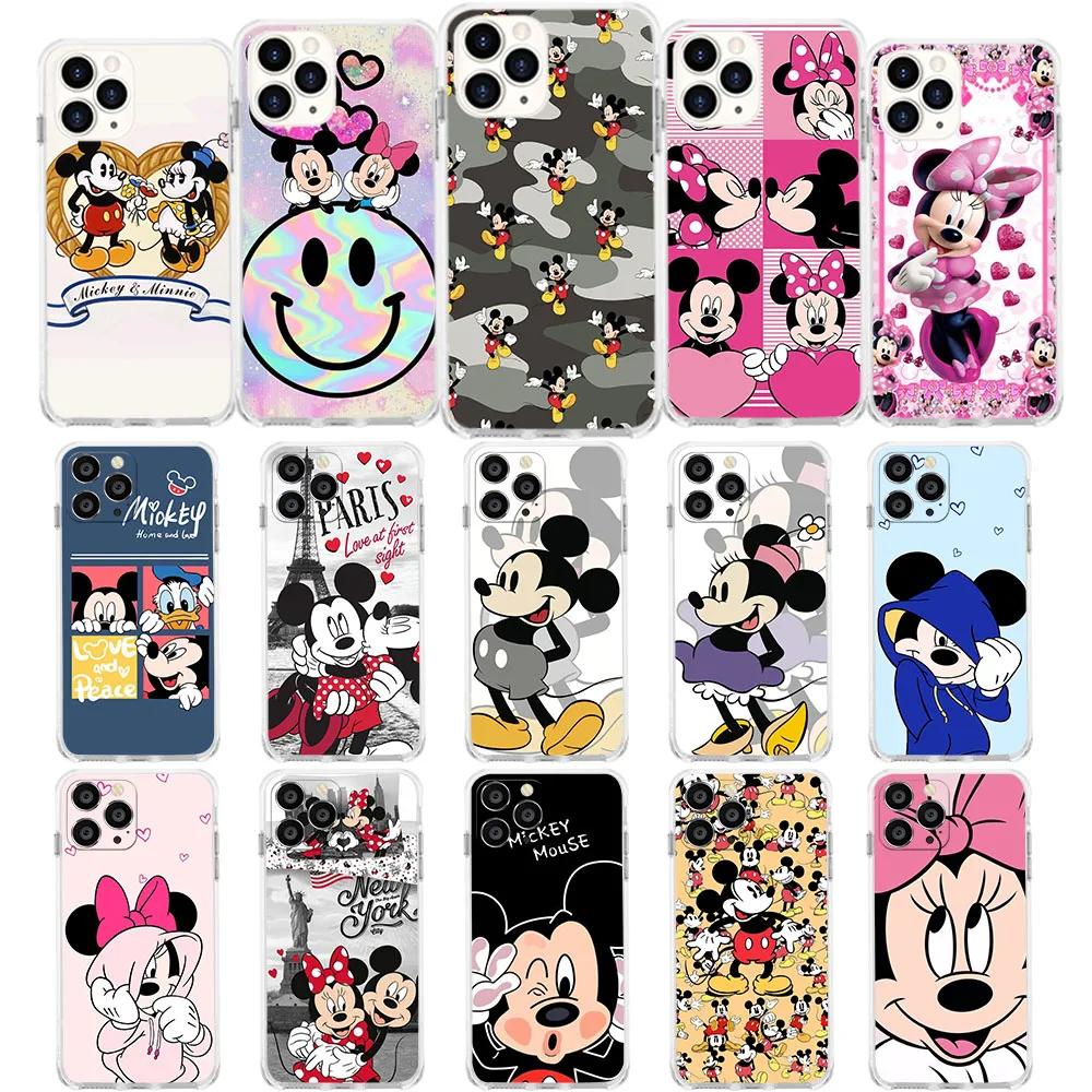 Un-26 Mickey Minnie Custodia Morbida Per Lg K52 K65 K42 K118 K11 Plus K10 K22 K40 K12 X4 K40S K41S K50S K51S K61 K92