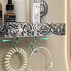 Shower Suction Cup Shelf Basket Light Glacier Pattern One Second Installation bathroom Organizer Storage Rotating to Suck Remove 3