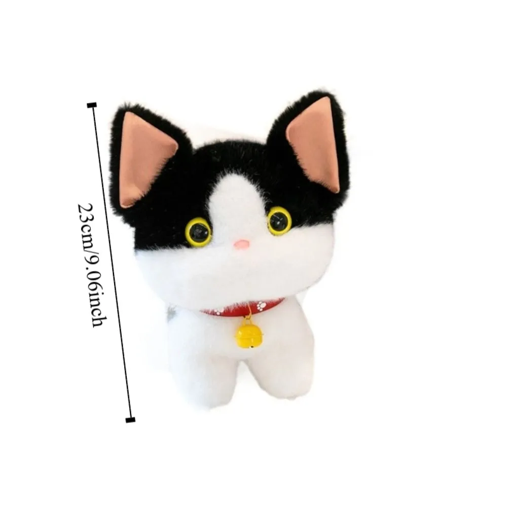 Siamese Kitten Sanhua Cat Plush Doll Lazy Fluffy Ragdoll Cat Plush Toy 23cm Stuffed Heterochromatic Cat Doll Kids Holiday Gifts