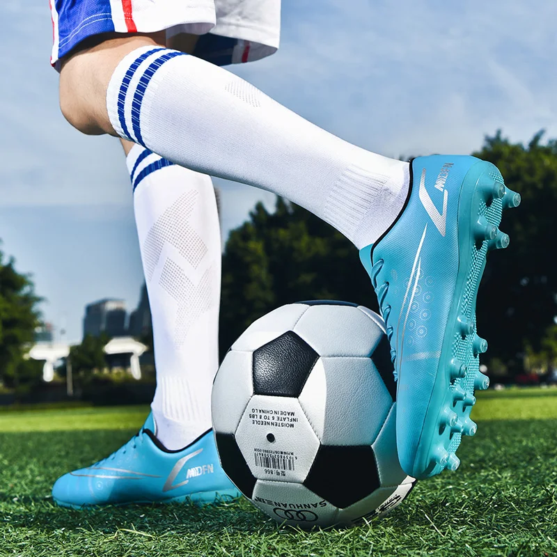 Plus Size Black Cleats Football Sneakers Men Women AG/TF Mens Soccer Shoes Teenager Football Training Shoes zapatillas de futbol