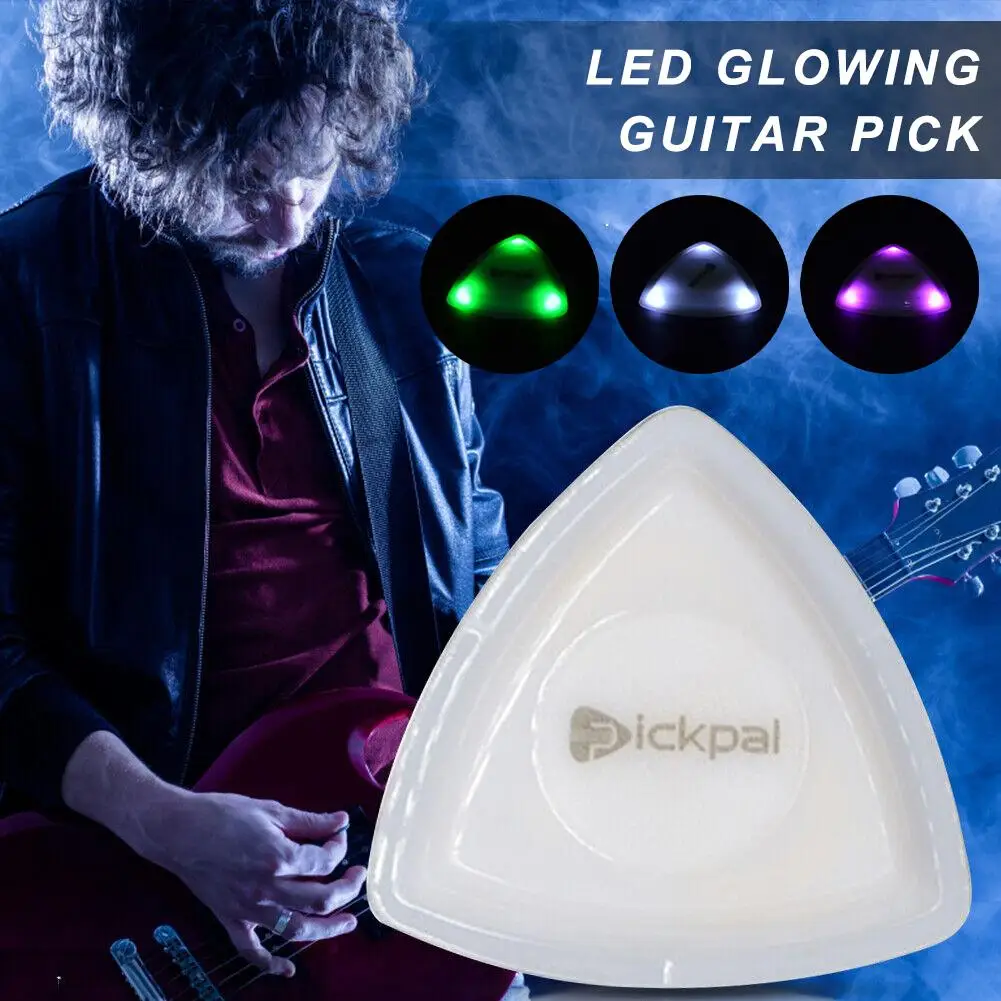 Led Leuchtende Gitarre Pick Leuchtende E-Gitarre Plektrum Gitarre Gitarristen Ukulele E-Bass Zubehör Q1X1