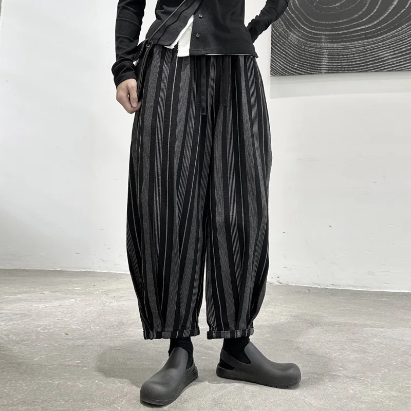 

CTRLLOCK шикарные полосатые свободные женские шаровары зимние плиссированные шаровары брюки