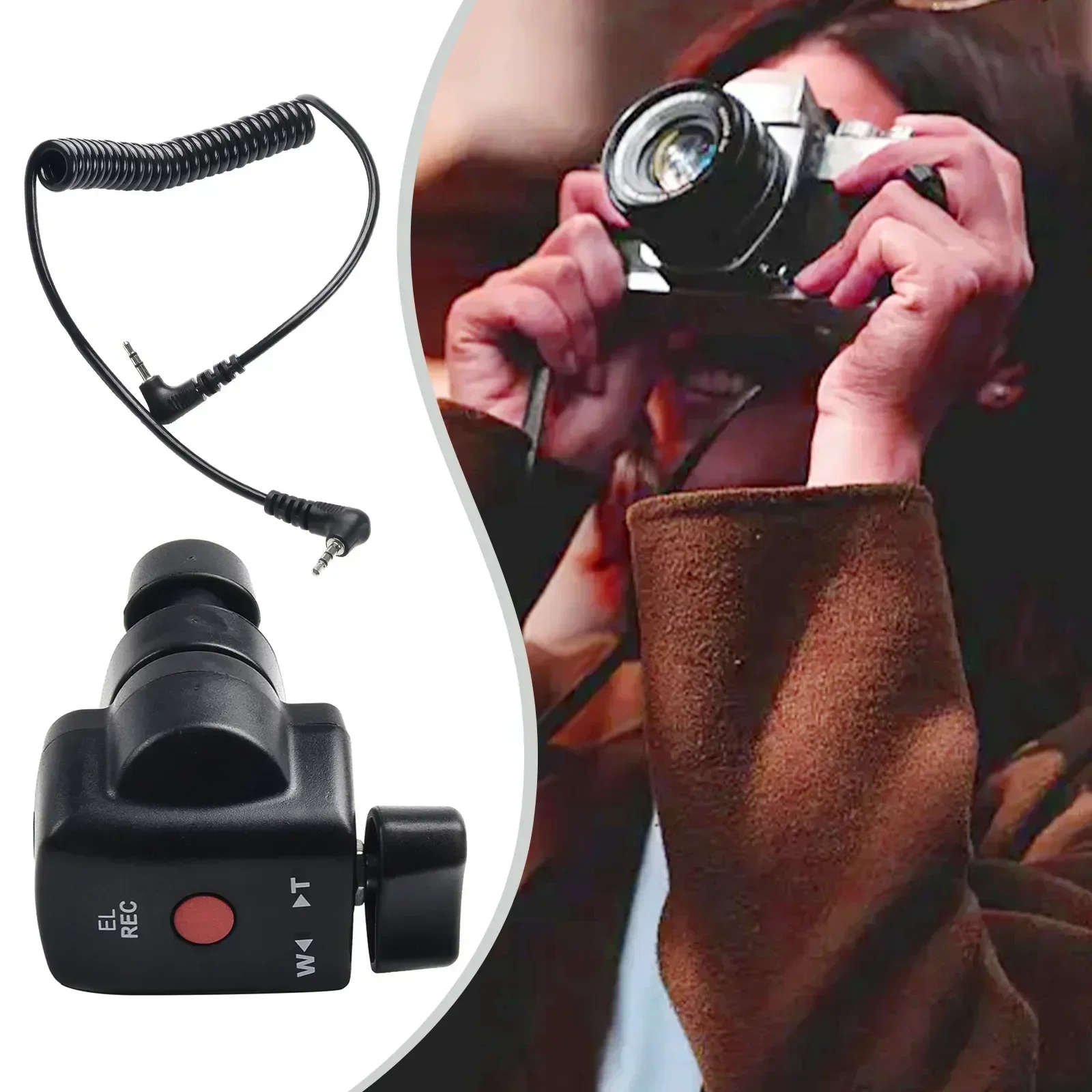 Camera Zoom Controller Video Camera Zoom Video Recording Remote Control with 2.5mm Cable for Canon for Panasoni
