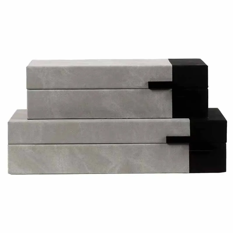 Leather Jewelry Storage Box Multi-Functional Rings Bracelets Earrings Organizer Display Boxes Luxury Jewelry Packaging Accessory