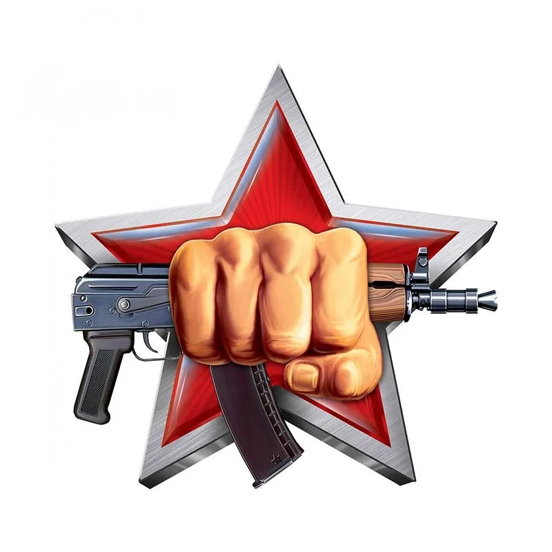 

13/17 CM Car Stickers Decor Motorcycle Decals Russia Special Forces Decorative Accessories Creative Sunscreen Waterproof M107