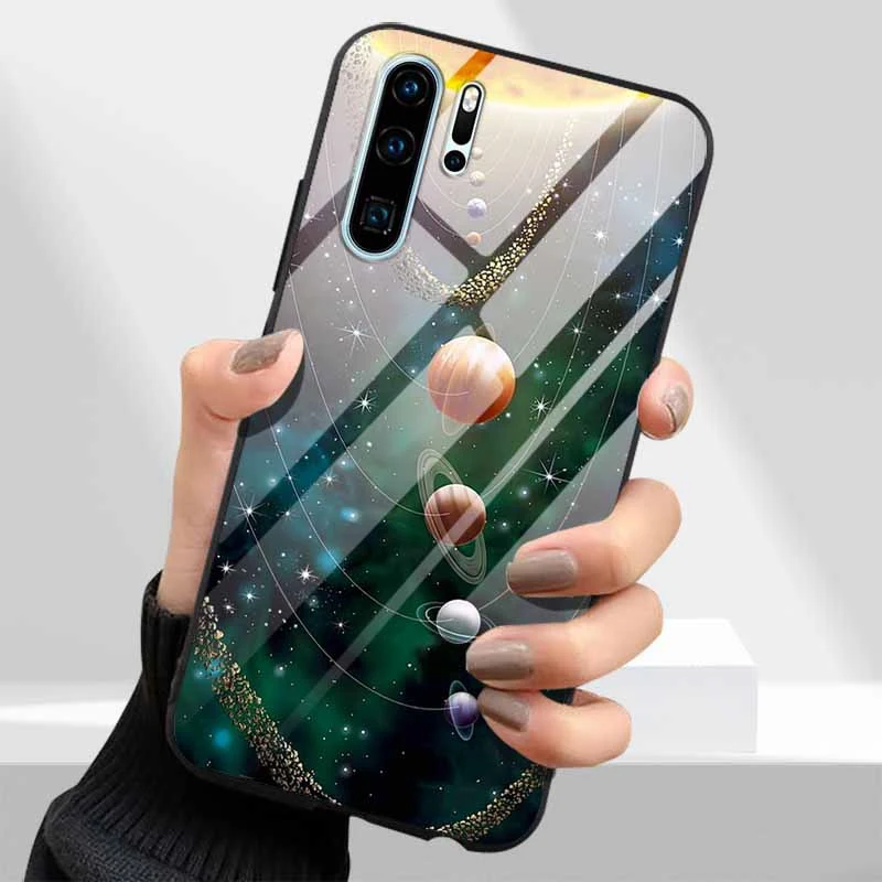 Premium Tempered Glass Phone Case with Hard PC Back Cover