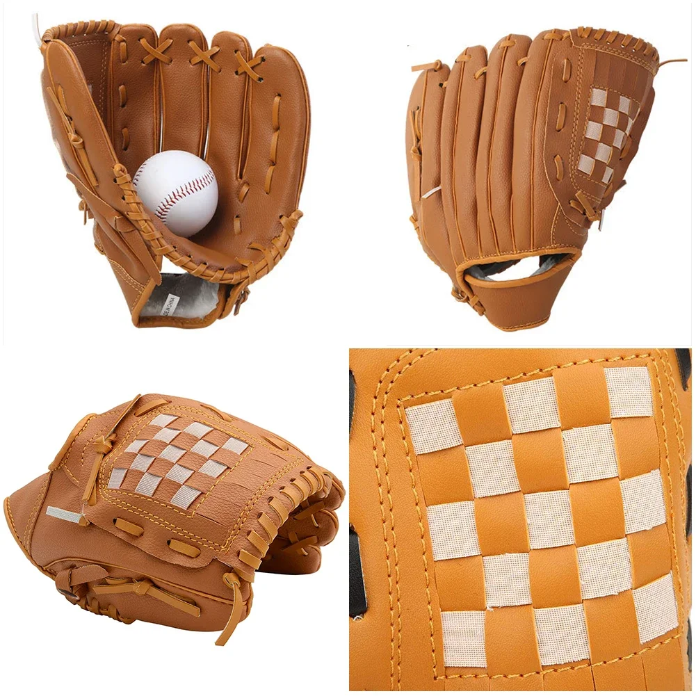 Outdoor Sport Baseball Glove PU Leather Batting Gloves Softball Practice Equipment Baseball Training Competition Glove For Kids baseball gloves