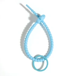 Vibrant Silicone Keychain with Decorative Lanyard Strap (E5799)