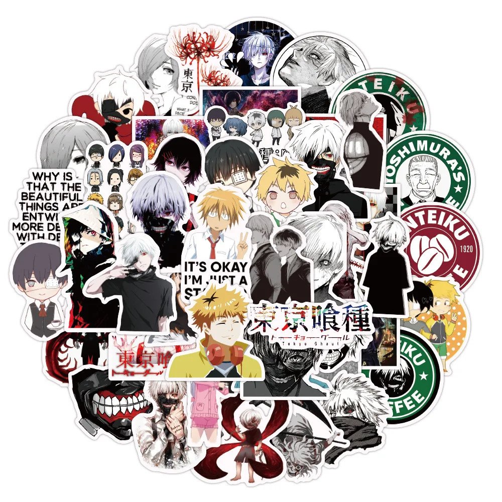 Pegatinas De Anime Japonés Tokyo Ghoul Para Equipaje, Portátil