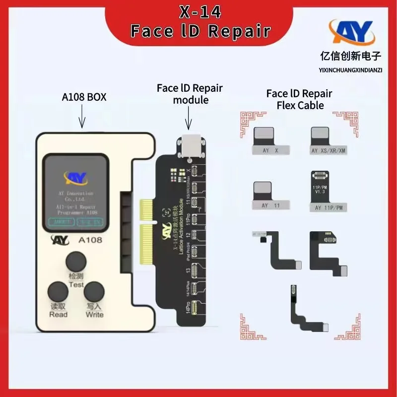Ay A108 Dot Matrix Repair Cable Iphone X xr xs 11 12 13 14 Pro Max Mini ay-a108-dot-matrix-repair-cable-iphone-x-xr-xs-11-12-13-14-pro-max-mini