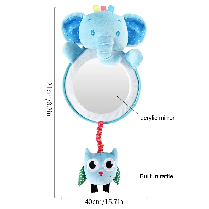 Baby Car Mirror Safety Car Seat Mirror Rear Facing Seat Wide Crystal Clear View Shatterproof Kids Monitor