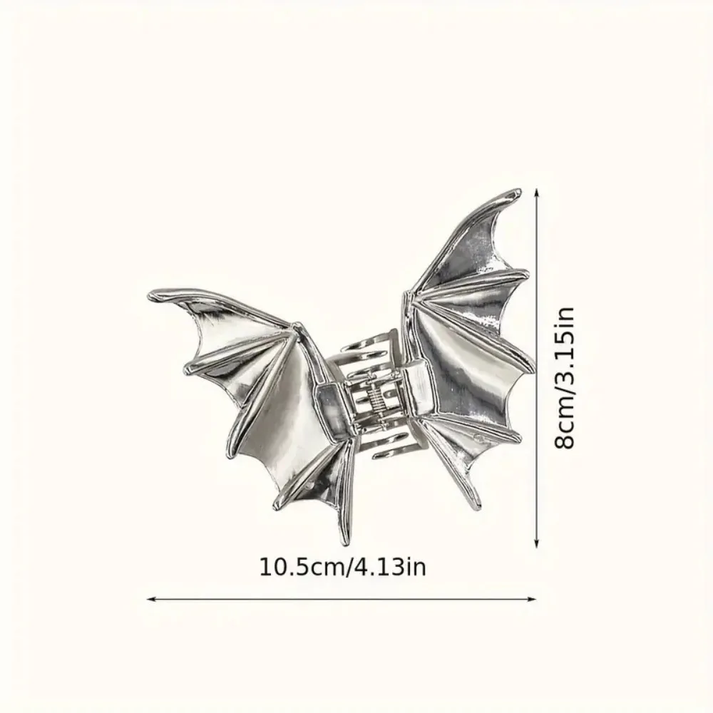Halloween Legierung Tier Fledermaus Haar Klaue Clips Frauen Mädchen Minimalistischen Y2K Stil Metall Shark Clamp Gothic Urlaub Haar Zubehör – Detail 1