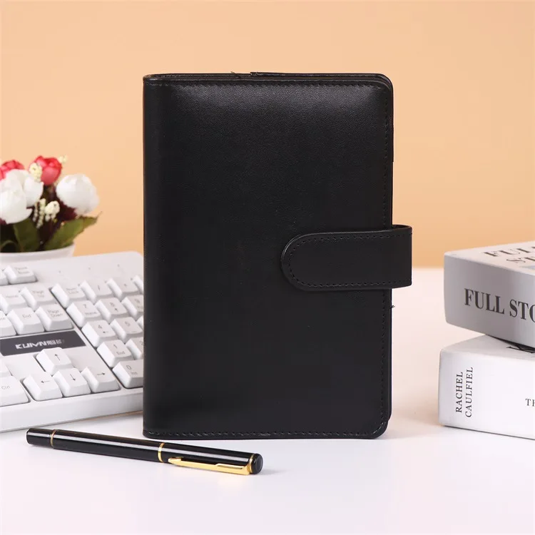 NEW Macaroon Color A6/A5 PU Leather DIY Binder Notebook Cover Diary Agenda Planner Paper Cover School Stationery