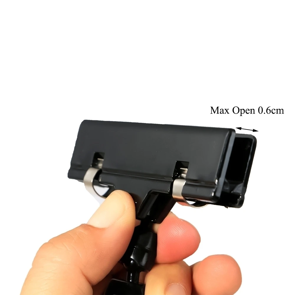 Erasable Black Price Tag Card Supermarket Shop Fruit Promotions Talker Board Mechanical Thumb Clip Display Holder