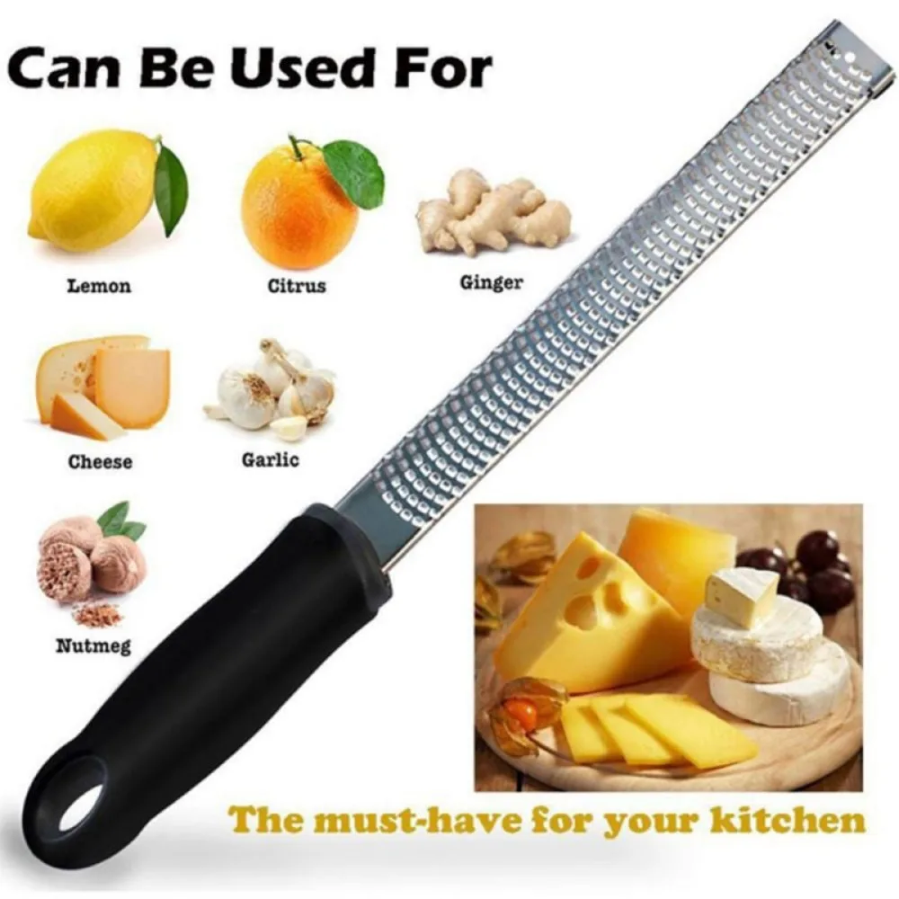 Versatile Stainless Steel Handheld Grater and Slicer