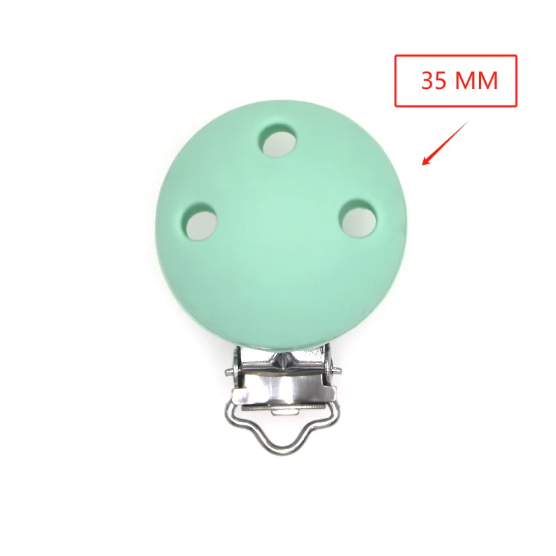Silicone Round Clips Set - Pack of 5 for DIY Crafts and Jewelry Making
