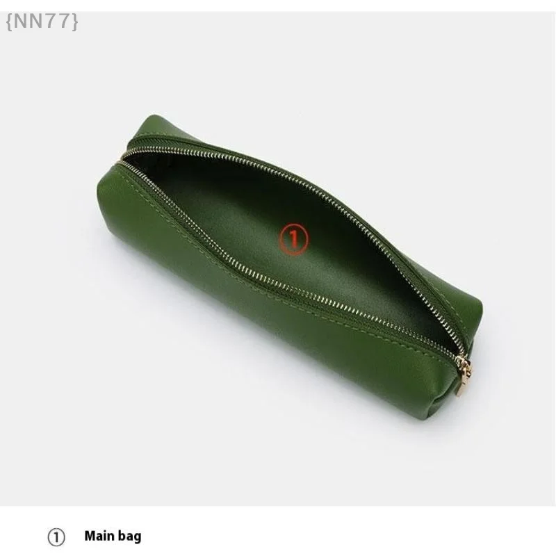 1 Pcs 패션 PU 가죽 펜 가방 물 먼지 방지 보관 가방 대용량 연필 케이스 간단한 편지지 상자