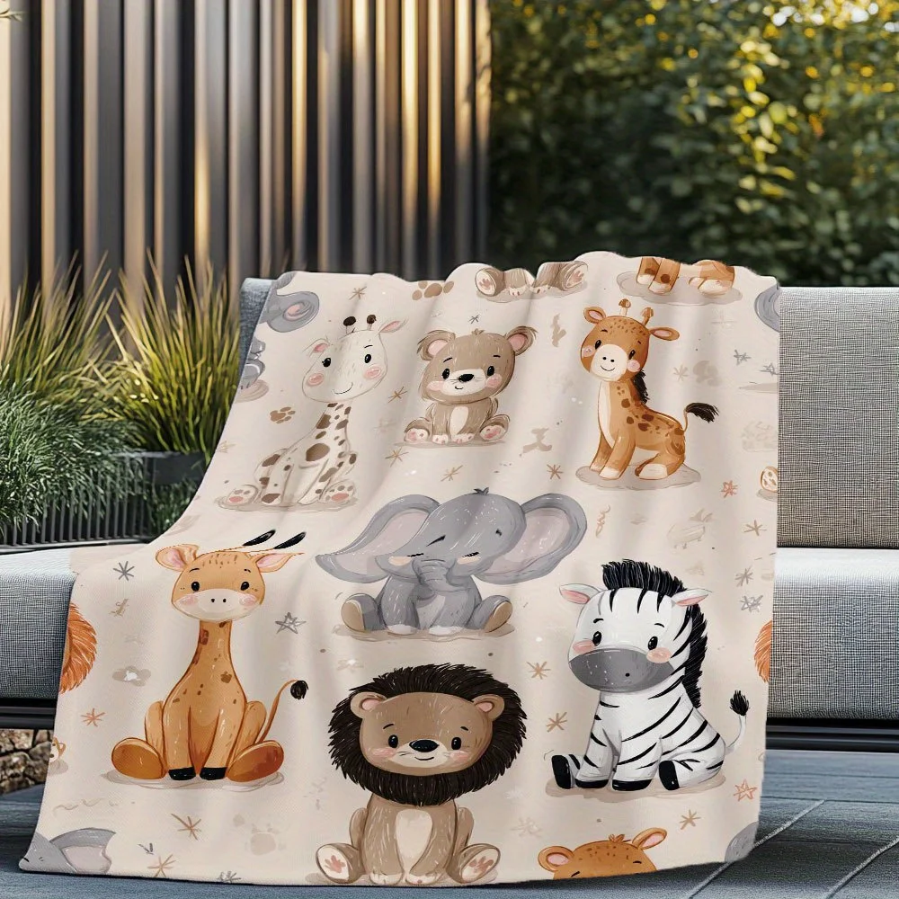 Adorable Safari Fleece Blanket 2