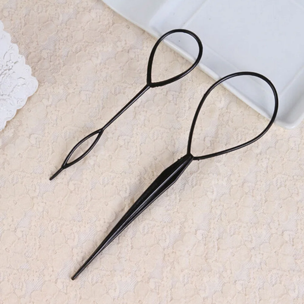 8pcs Plastic Tail Hair Braid Ponytail Styling Maker Clip Tool Hair Styling Accessories (Mixed Color)