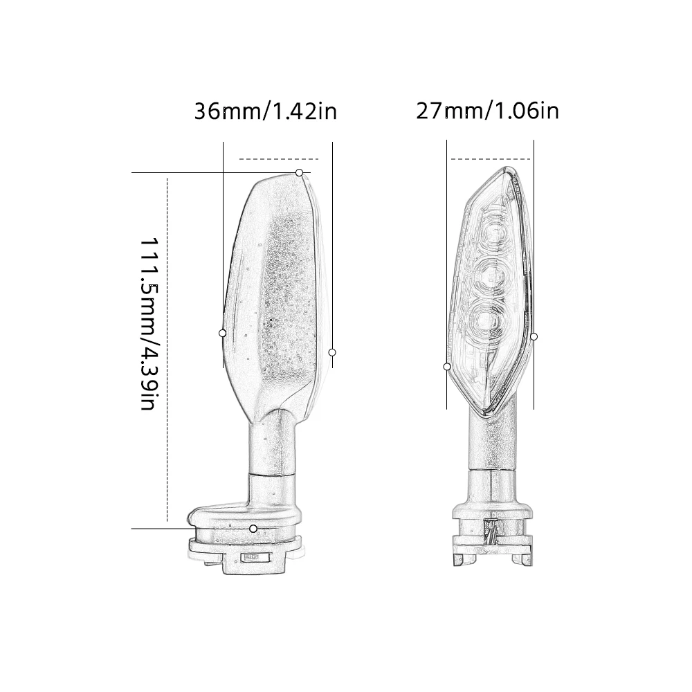 Фото Поворотники светодиодные для мотоцикла, для MT01 MT03 MT07 MT09 MT10 MT15 MT25 YAMAHA Tracer 700 900 FZ250 FZ150I Cafe Racer №4