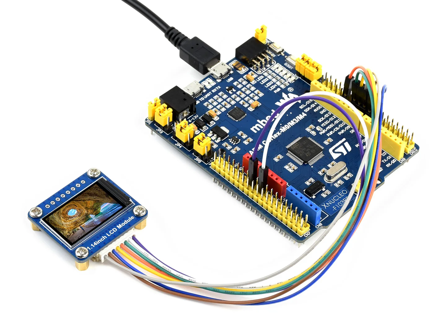 1.14inch LCD Display Module, IPS Screen, 65K RGB Colors, 240&times;135 Resolution, SPI Interface for Raspberry Pi,Arduino Board