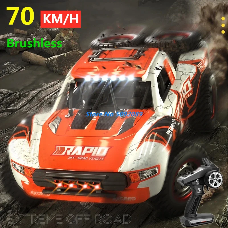70 Km/H Brushless Rc Car Electric High Speed Off-Road Climbing Drift Racing Car Vehical Truck Emote Control Toys For Boy Kid Gift