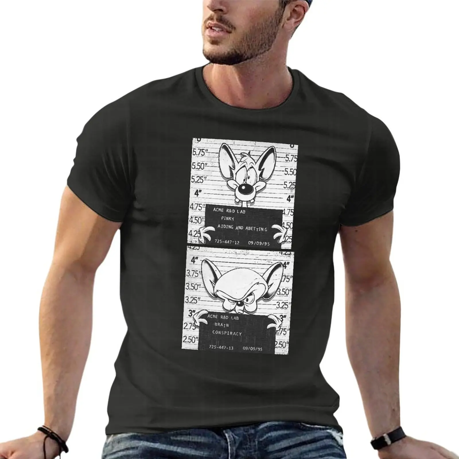 

Pinky And The Brain Mouse World Domination Oversized T Shirt Printed Mens Clothes Short Sleeve Streetwear Big Size Tops Tee