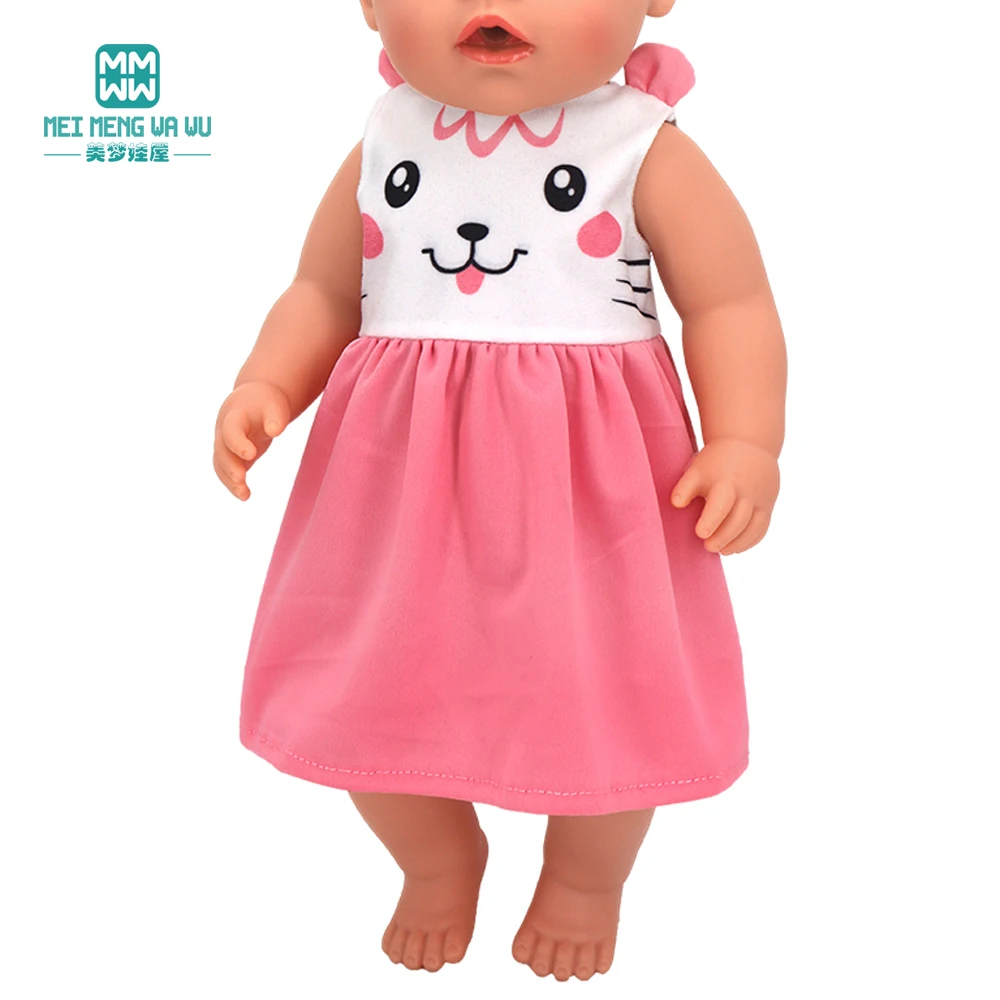 Doll Clothes for 43 cm new born doll and American doll accessories fashionable gauze dress bow dress barbie doll clothes doll clothes accessories doll clothes doll accessories