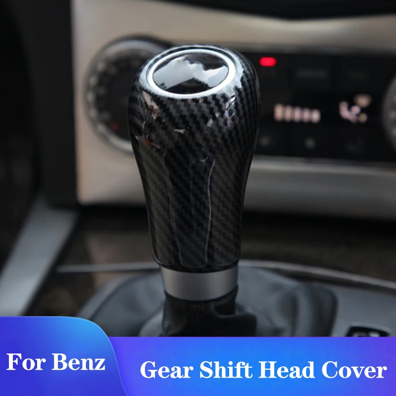 CarGearShiftHandleKnobCoverTrimStickerForMercedesBenzW204