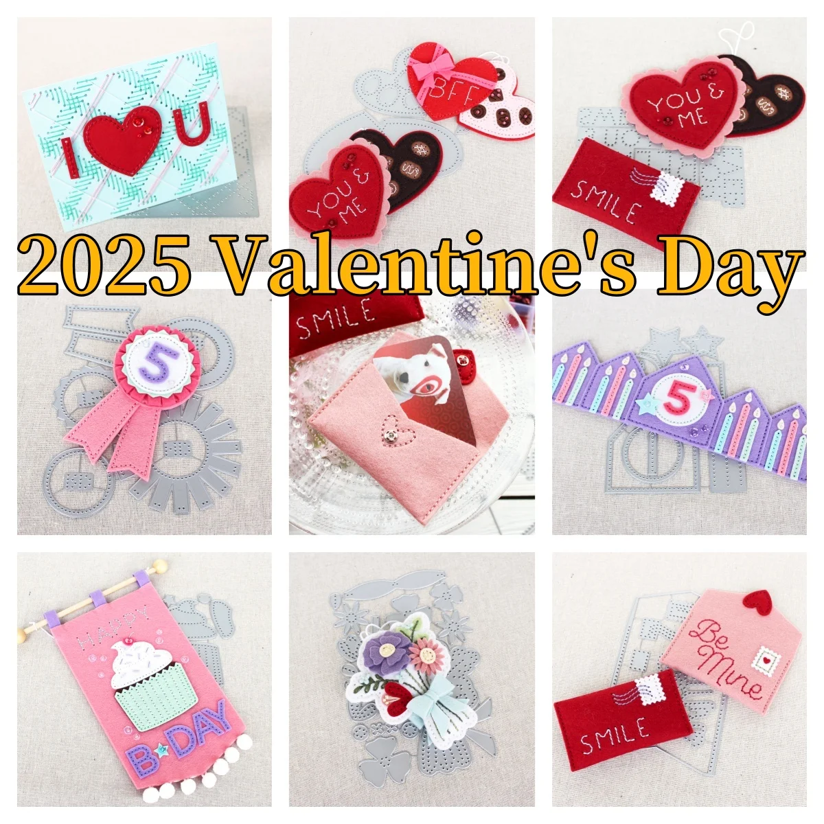 Garden Florals and Heart Stamps Cutting Dies Stencil Hot Foil DIY Scrapbooking Spring Easter Valentine's Day Stamp stamp cutting dies